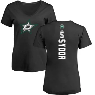 Darryl Sydor Women's Dallas Stars Backer T-Shirt - Black