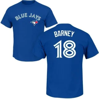 Darwin Barney Toronto Blue Jays Name & Number T-Shirt - Royal