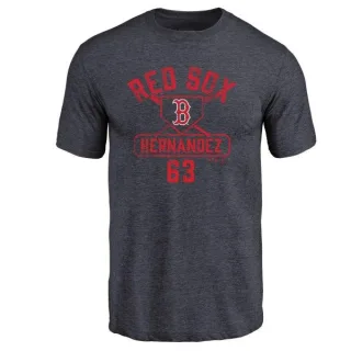 Darwinzon Hernandez Boston Red Sox Base Runner Tri-Blend T-Shirt - Navy