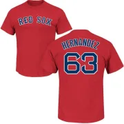 Darwinzon Hernandez Boston Red Sox Name & Number T-Shirt - Scarlet