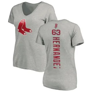 Darwinzon Hernandez Women's Boston Red Sox Backer Slim Fit T-Shirt - Ash