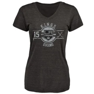 Daryl Evans Women's Los Angeles Kings Insignia Tri-Blend T-Shirt - Black