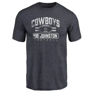 Daryl Johnston Dallas Cowboys Flanker Tri-Blend T-Shirt - Navy