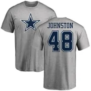 Daryl Johnston Dallas Cowboys Name & Number Logo T-Shirt - Ash