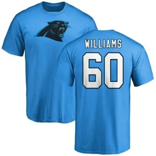 Daryl Williams Carolina Panthers Name & Number Logo T-Shirt - Blue