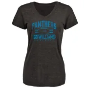 Daryl Williams Women's Carolina Panthers Flanker Tri-Blend T-Shirt - Black