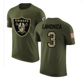 Daryle Lamonica Oakland Raiders Olive Salute to Service Legend T-Shirt