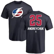 Dave Andreychuk Tampa Bay Lightning Name and Number Banner Wave T-Shirt - Navy