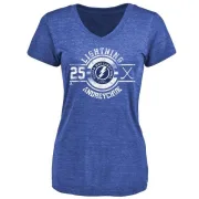 Dave Andreychuk Women's Tampa Bay Lightning Insignia Tri-Blend T-Shirt - Royal