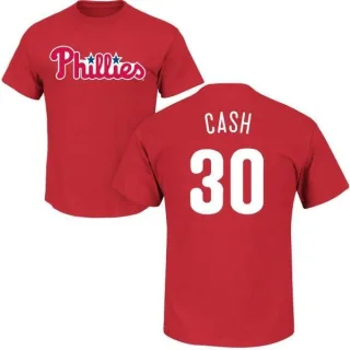 Dave Cash Philadelphia Phillies Name & Number T-Shirt - Red