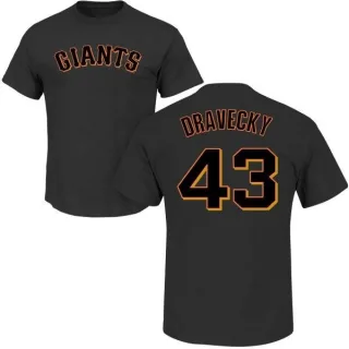 Dave Dravecky San Francisco Giants Name & Number T-Shirt - Black