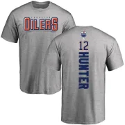 Dave Hunter Edmonton Oilers Backer T-Shirt - Ash