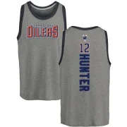 Dave Hunter Edmonton Oilers Backer Tri-Blend Tank - Heathered Gray