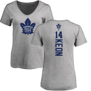 Dave Keon Women's Toronto Maple Leafs Backer T-Shirt - Ash