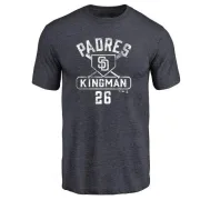 Dave Kingman San Diego Padres Base Runner Tri-Blend T-Shirt - Navy