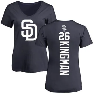 Dave Kingman Women's San Diego Padres Backer Slim Fit T-Shirt - Navy