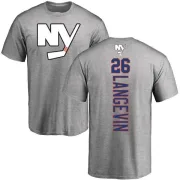 Dave Langevin New York Islanders Backer T-Shirt - Ash