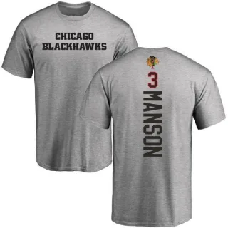 Dave Manson Chicago Blackhawks Backer T-Shirt - Ash