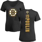 Dave Poulin Women's Boston Bruins Backer T-Shirt - Black