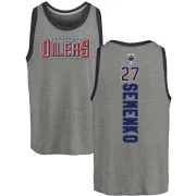 Dave Semenko Edmonton Oilers Backer Tri-Blend Tank - Heathered Gray