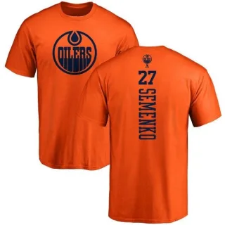 Dave Semenko Edmonton Oilers One Color Backer T-Shirt - Orange