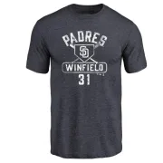 Dave Winfield San Diego Padres Base Runner Tri-Blend T-Shirt - Navy