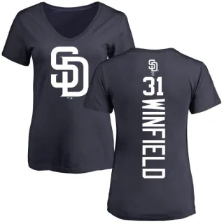 Dave Winfield Women's San Diego Padres Backer Slim Fit T-Shirt - Navy