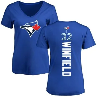 Dave Winfield Women's Toronto Blue Jays Backer Slim Fit T-Shirt - Royal