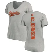 Davey Johnson Women's Baltimore Orioles Backer Slim Fit T-Shirt - Ash