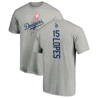 Davey Lopes Los Angeles Dodgers Backer T-Shirt - Ash