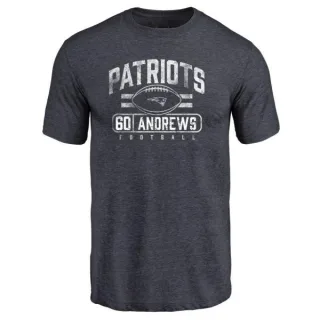 David Andrews New England Patriots Flanker Tri-Blend T-Shirt - Navy