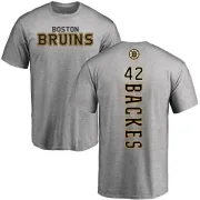 David Backes Boston Bruins Backer T-Shirt - Ash