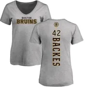 David Backes Women's Boston Bruins Backer T-Shirt - Ash