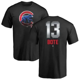 David Bote Chicago Cubs Midnight Mascot T-Shirt - Black