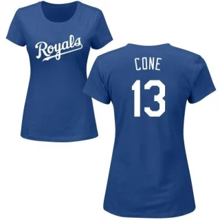 David Cone Women's Kansas City Royals Name & Number T-Shirt - Royal