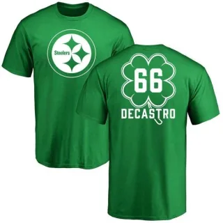 David DeCastro Pittsburgh Steelers Green St. Patrick's Day Name & Number T-Shirt