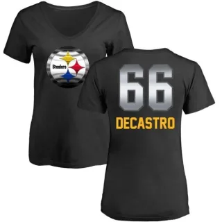 David DeCastro Women's Pittsburgh Steelers Midnight Mascot T-Shirt - Black