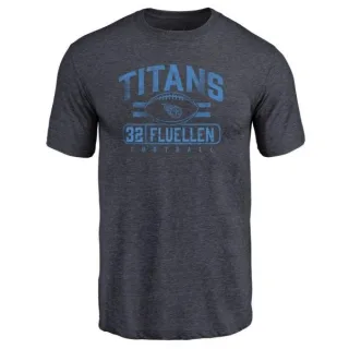 David Fluellen Tennessee Titans Flanker Tri-Blend T-Shirt - Navy