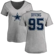 David Irving Women's Dallas Cowboys Name & Number Logo T-Shirt - Ash