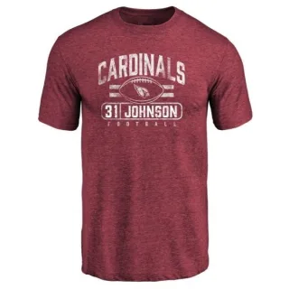 David Johnson Arizona Cardinals Flanker Tri-Blend T-Shirt - Maroon