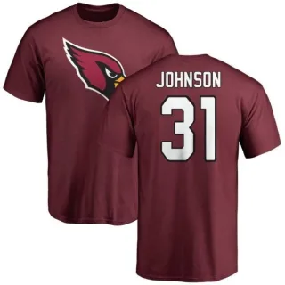 David Johnson Arizona Cardinals Name & Number Logo T-Shirt - Maroon