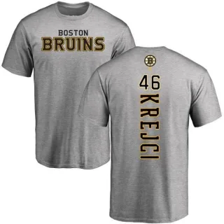 David Krejci Boston Bruins Backer T-Shirt - Ash