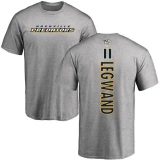 David Legwand Nashville Predators Backer T-Shirt - Ash