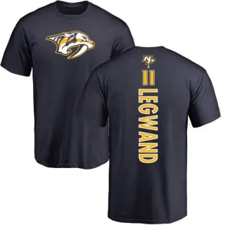 David Legwand Nashville Predators Backer T-Shirt - Navy