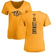 David Legwand Women's Nashville Predators One Color Backer T-Shirt - Gold