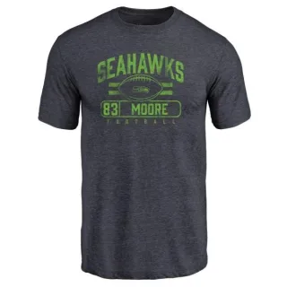 David Moore Seattle Seahawks Flanker Tri-Blend T-Shirt - Navy