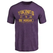 David Morgan Minnesota Vikings Flanker Tri-Blend T-Shirt - Purple