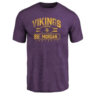 David Morgan Minnesota Vikings Flanker Tri-Blend T-Shirt - Purple