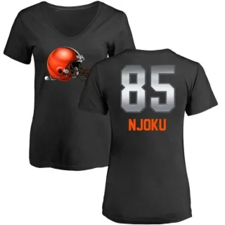 David Njoku Women's Cleveland Browns Midnight Mascot T-Shirt - Black