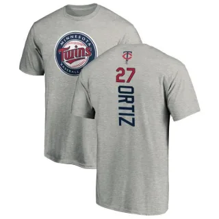 David Ortiz Minnesota Twins Backer T-Shirt - Ash